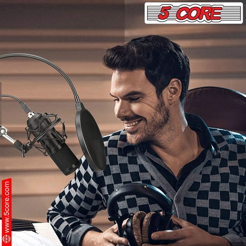 5Core Microphone Stand Suspension Desk Scissor Boom Arm W Shock Mount