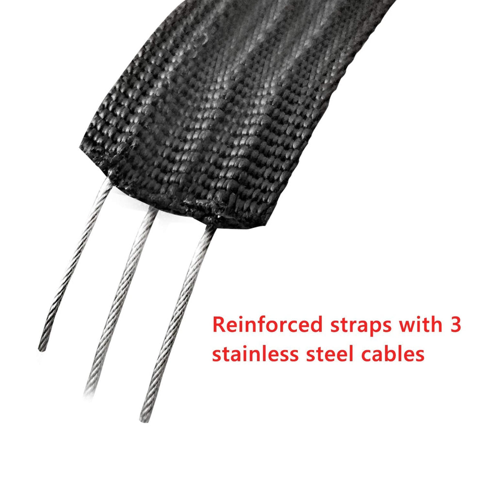 DORSAL Surf Locking Straps Theft Resistant Reinforced Roof Rack Pad Tie Downs