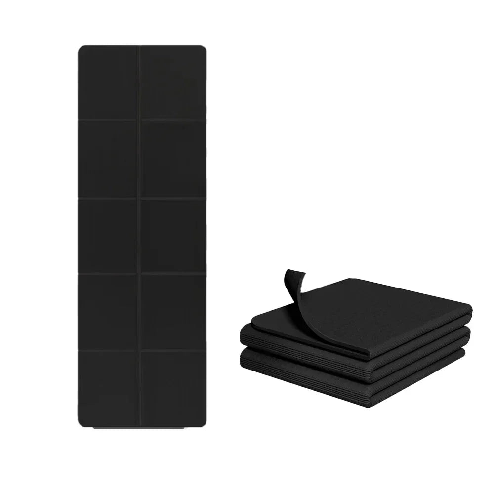 Foldable Non-Slip Travel Yoga Mat with Bag