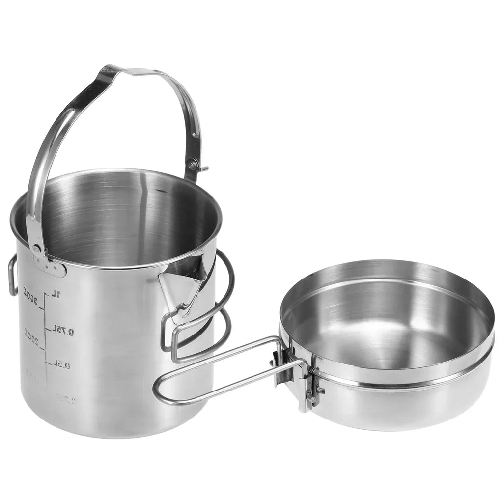 1L Stainless Steel Cooking Kettle Portabl