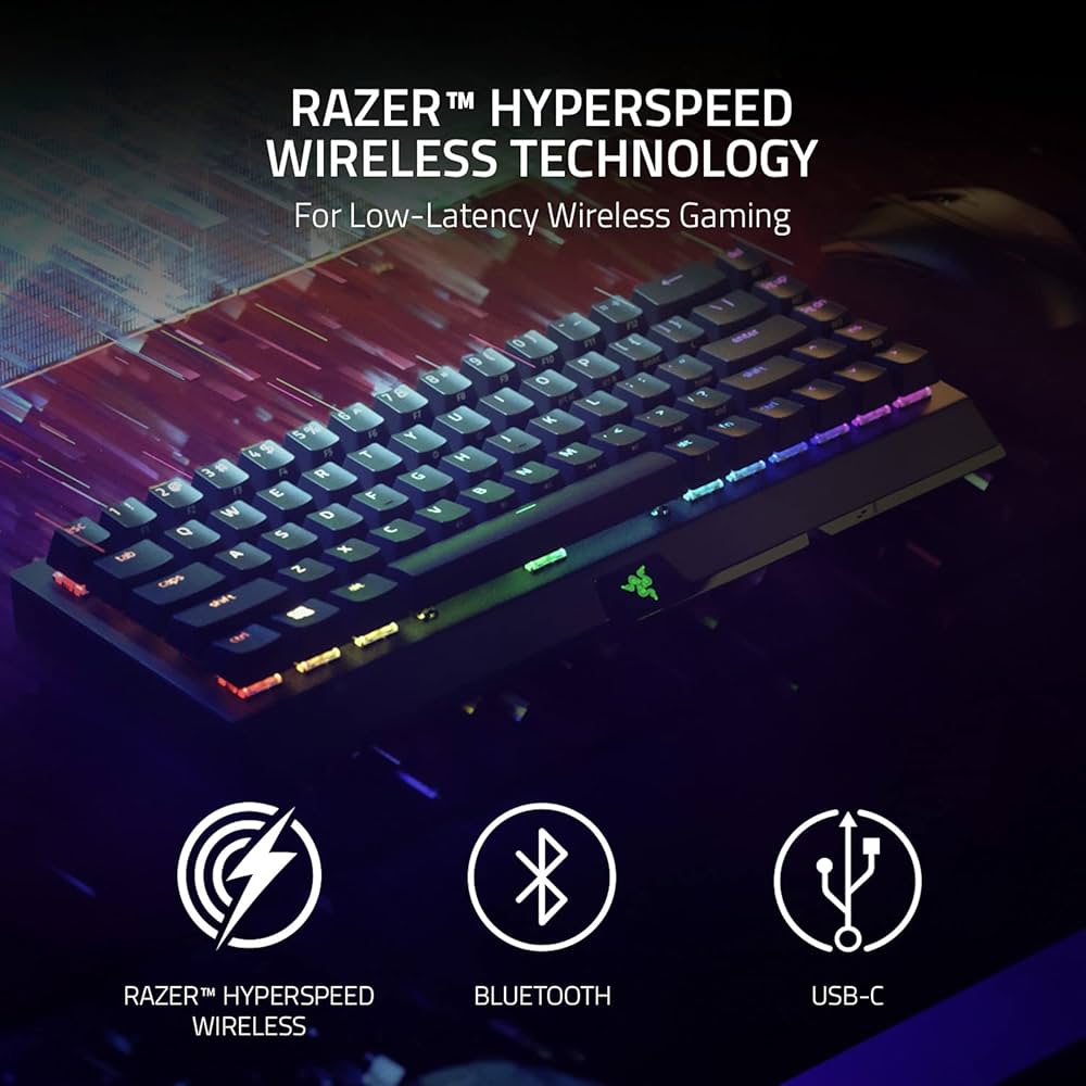 Gaming Keyboard Razer BlackWidow V3 Mini HyperSpeed QWERTY English