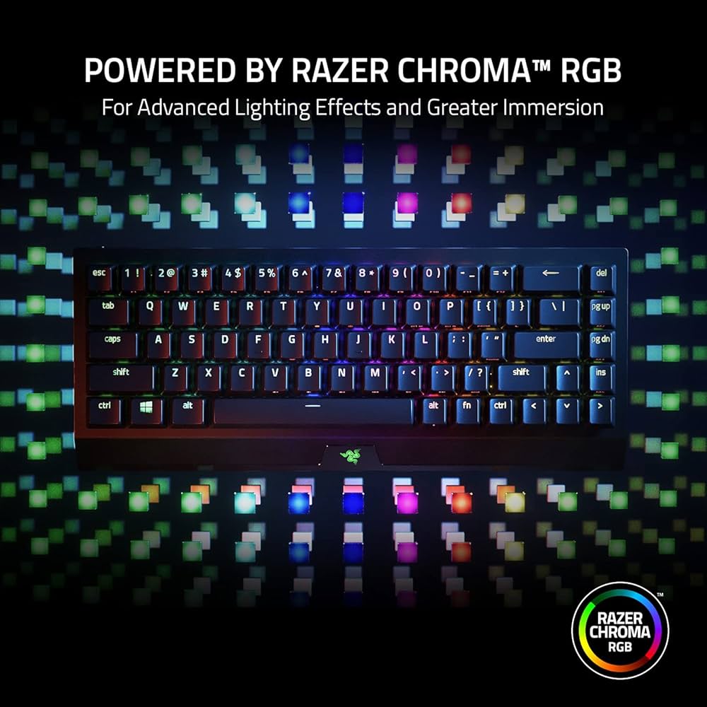 Gaming Keyboard Razer BlackWidow V3 Mini HyperSpeed QWERTY English