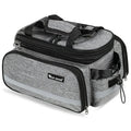 Expandable Rear Rack Bike Bag Trunk Pannier Grey
