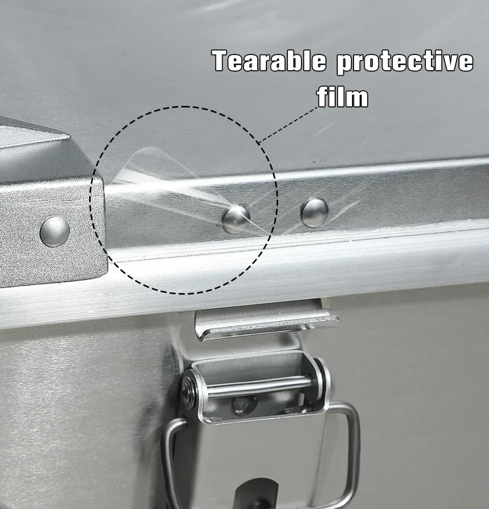 50L Outdoor Aluminum Alloy Storage Box Silver