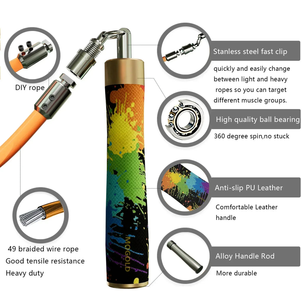 Creative Graffiti Adjustable Jump Rope for Gym & CrossFit